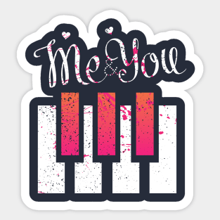 Musician Pianist love piano: My heart Belongs to piano Sticker